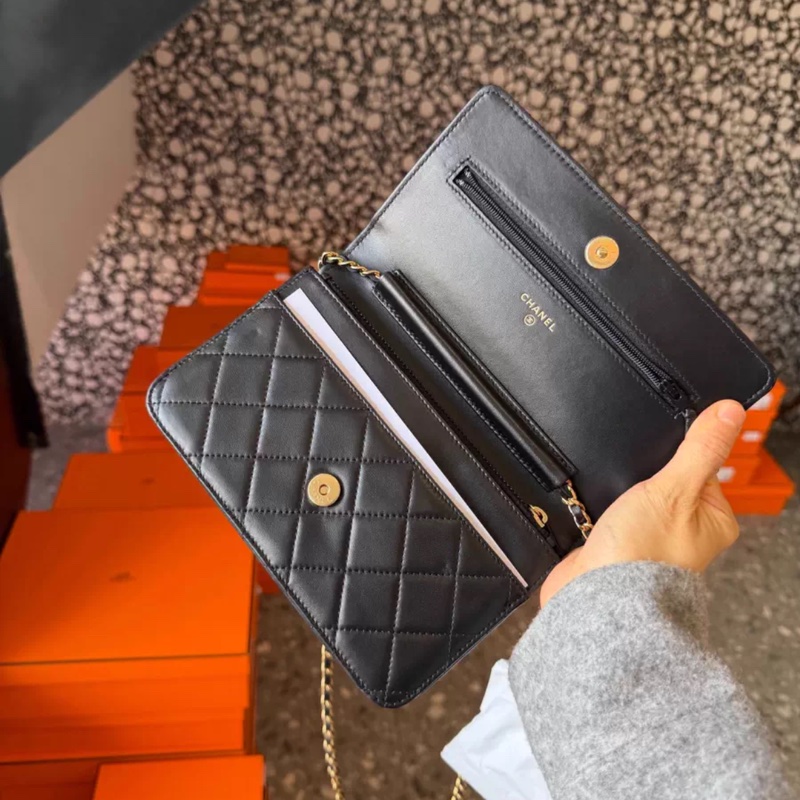 Chanel woc黑色寶石扣-2