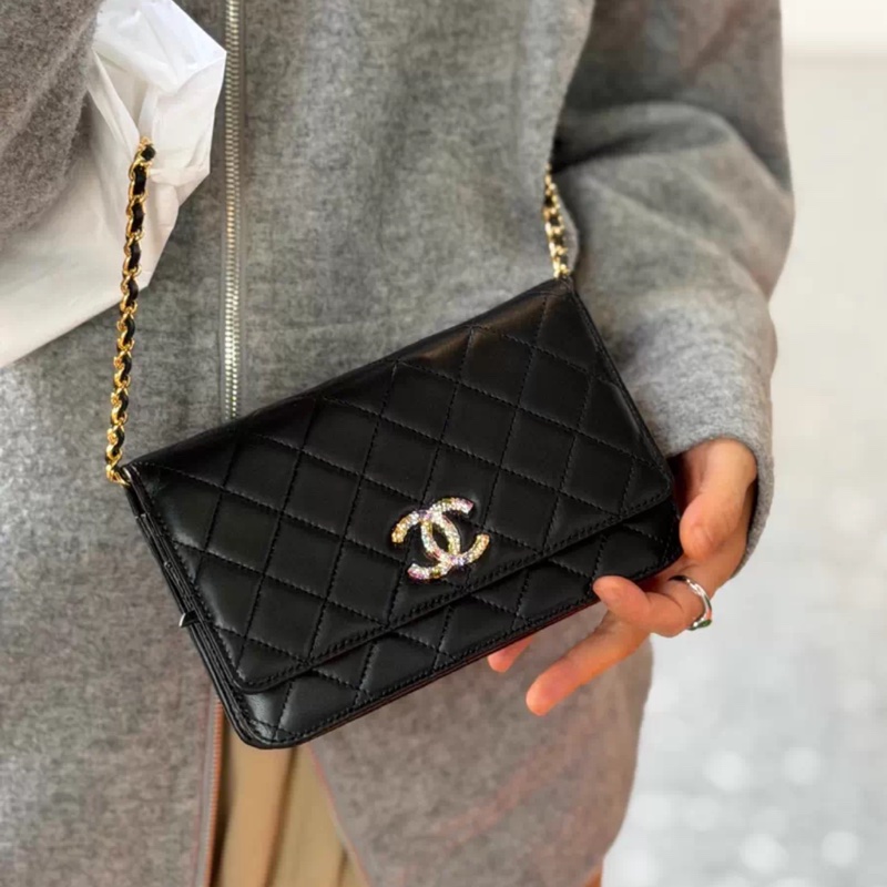 Chanel woc黑色寶石扣-4