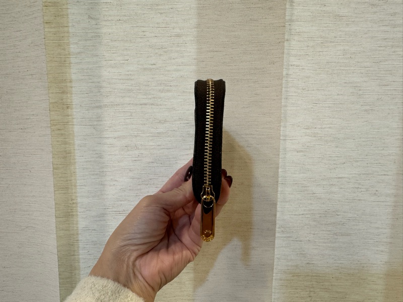 LV 原花金釦ㄇ拉4卡零錢卡包M60067-2