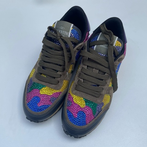 Valentino/華倫天奴施華洛世奇水鑽運動休閒鞋36碼全新