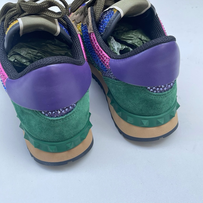 Valentino/華倫天奴施華洛世奇水鑽運動休閒鞋36碼全新-3