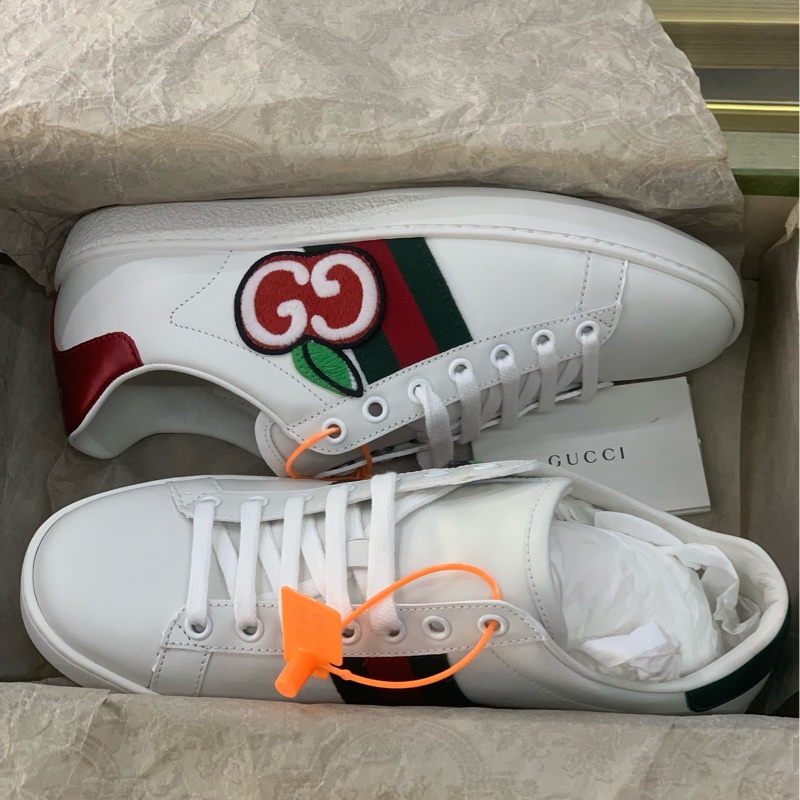 全新古馳/Gucci  小白鞋36.5碼-2