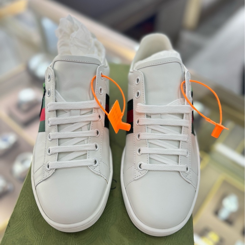 全新古馳/Gucci  小白鞋36.5碼-3