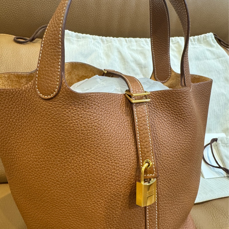 愛馬仕 Hermes Picotin 22金棕Y刻-5