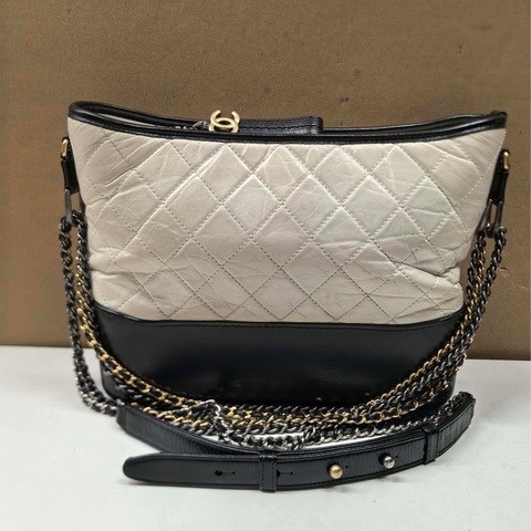 Chanel 黑白流浪中號 25開 KH 底長28cm 95新