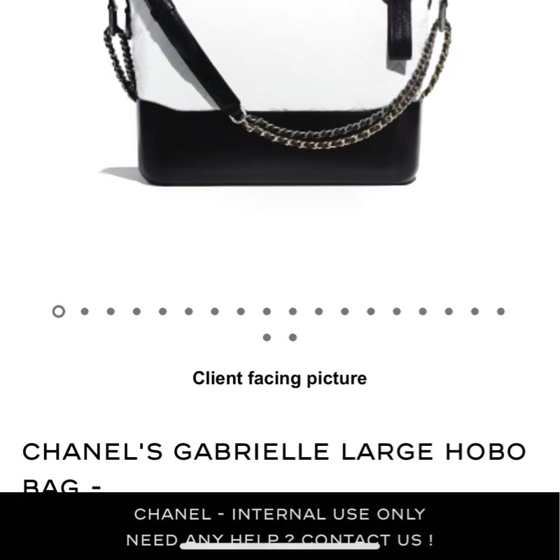 Chanel 黑白流浪中號 25開 KH 底長28cm 95新-1