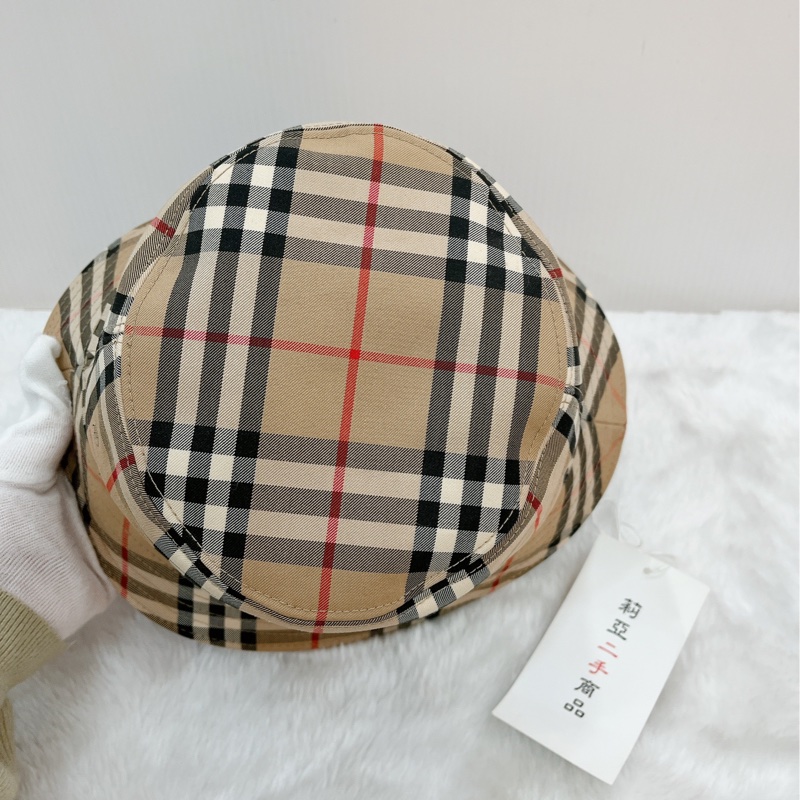 莉亞精品♡Burberry格紋漁夫帽 M #57 二手-7