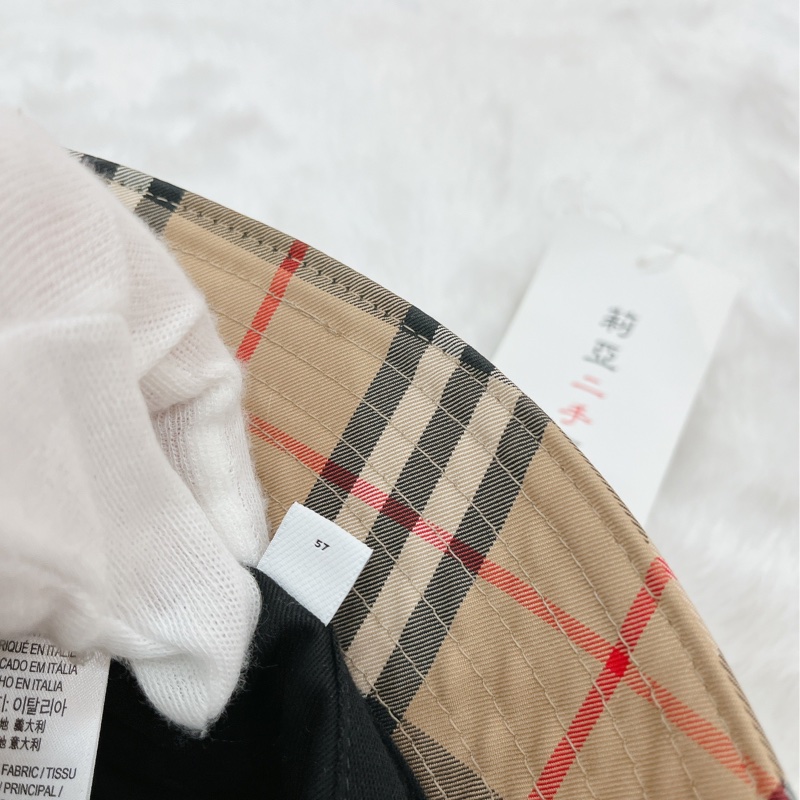 莉亞精品♡Burberry格紋漁夫帽 M #57 二手-8