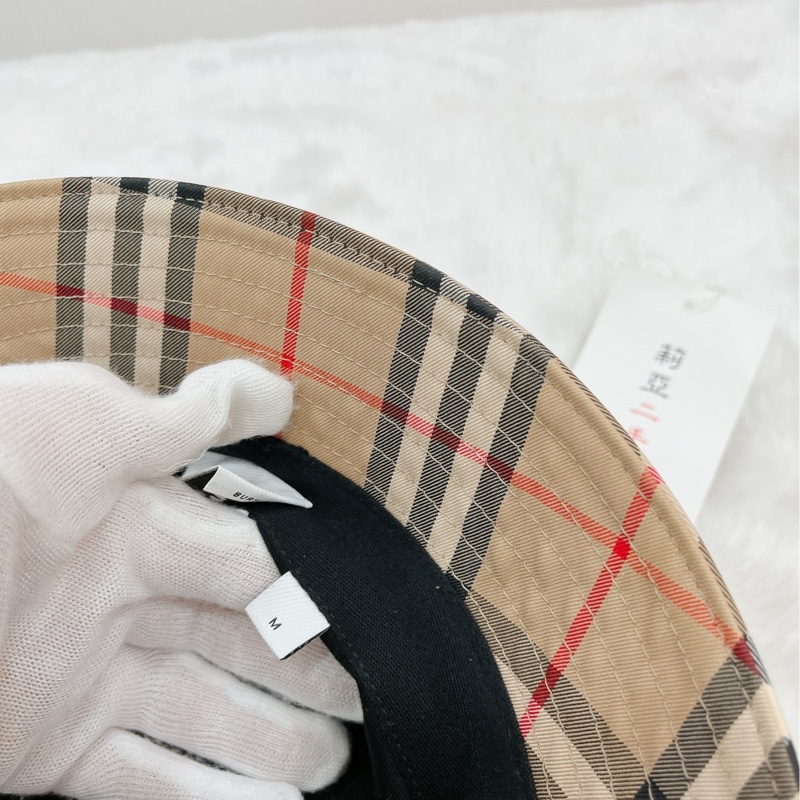 莉亞精品♡Burberry格紋漁夫帽 M #57 二手-9