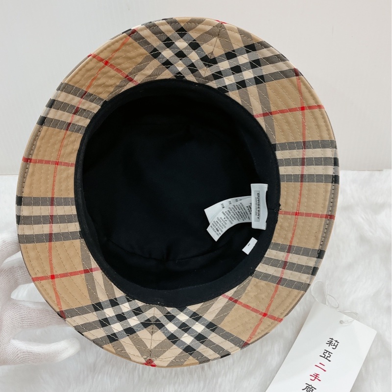 莉亞精品♡Burberry格紋漁夫帽 M #57 二手-11