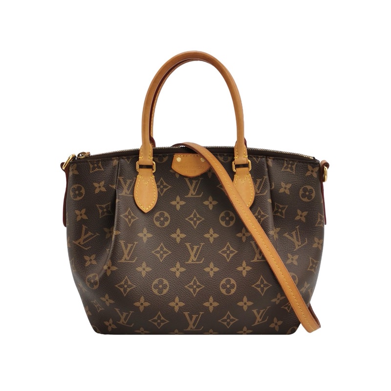 Louis Vuitton(LV)Turenne小號植鞣革老花褶襇斜挎包單肩包-0