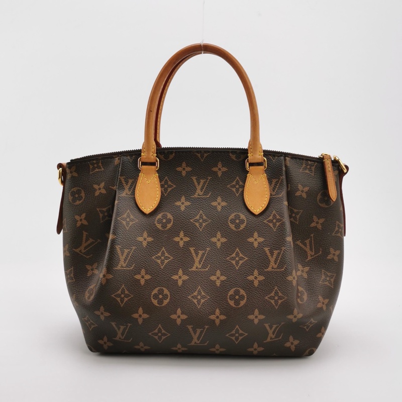 Louis Vuitton(LV)Turenne小號植鞣革老花褶襇斜挎包單肩包-4