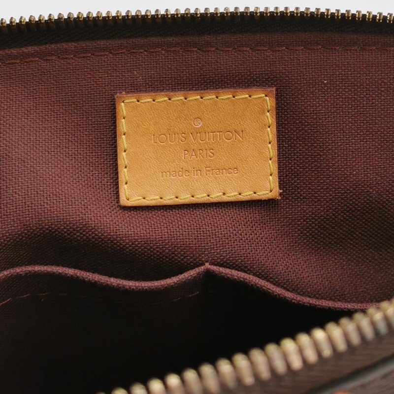 Louis Vuitton(LV)Turenne小號植鞣革老花褶襇斜挎包單肩包-7