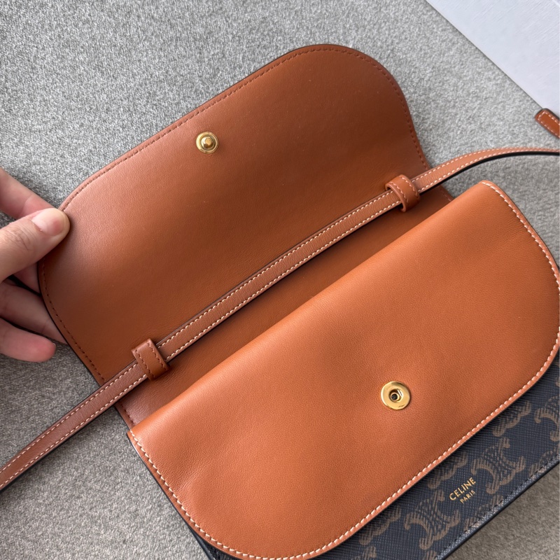 Celine老花雙層斜背包 9成新-1