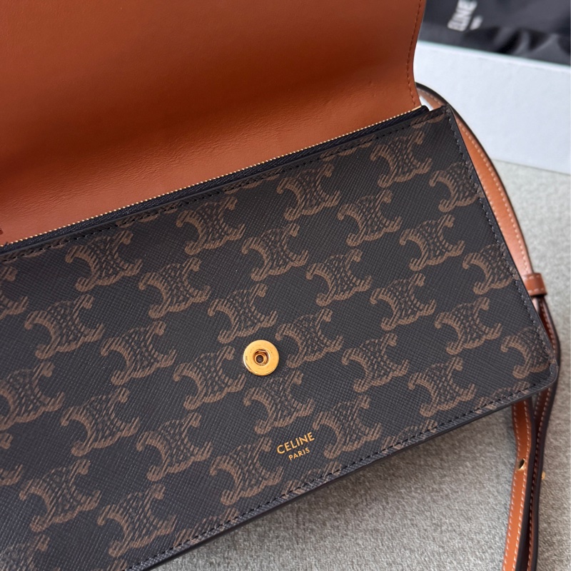 Celine老花雙層斜背包 9成新-8