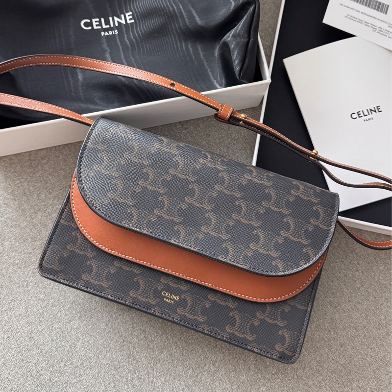 Celine老花雙層斜背包 9成新-10