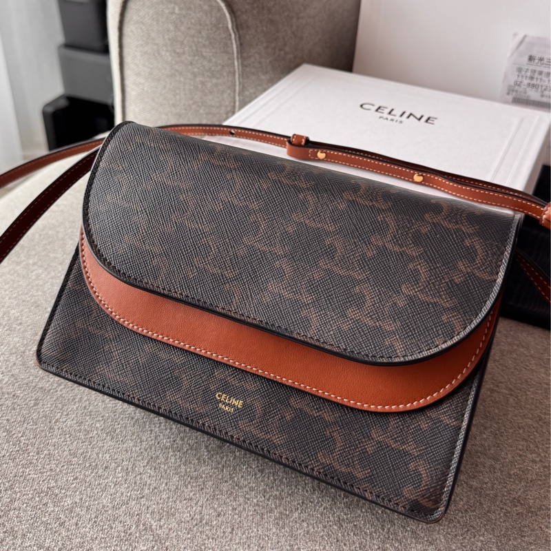 Celine老花雙層斜背包 9成新-12