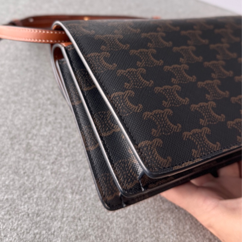 Celine老花雙層斜背包 9成新-15