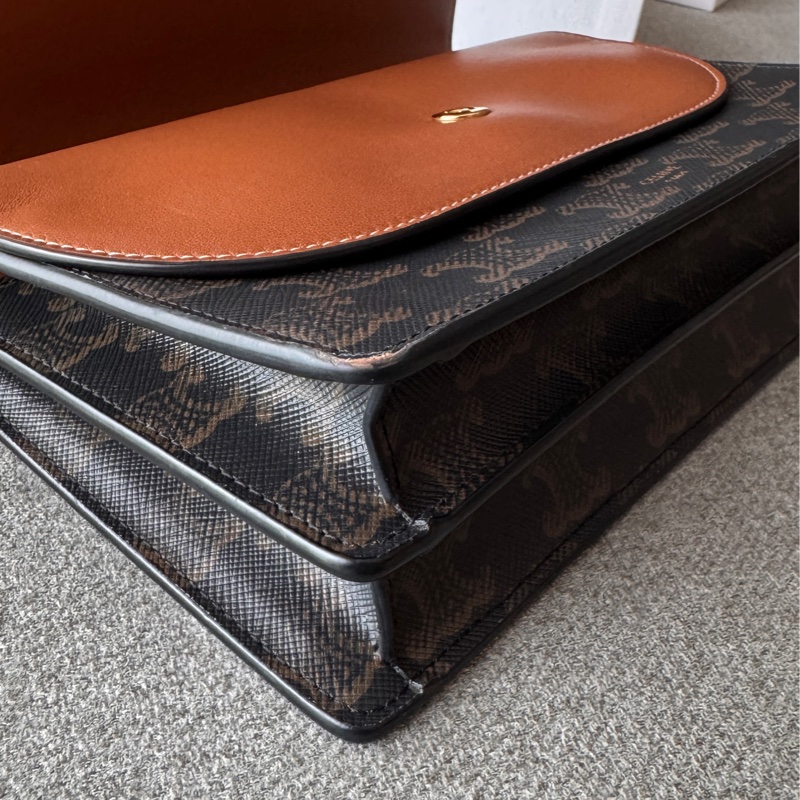 Celine老花雙層斜背包 9成新-17