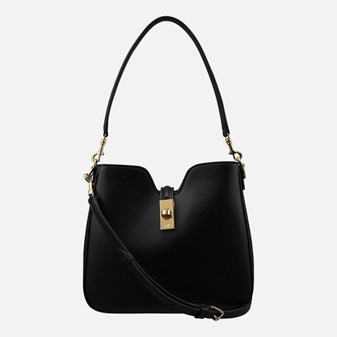 CELINE 5F Camille 16 小號軟肩包 黑色 120693FX9 38NO