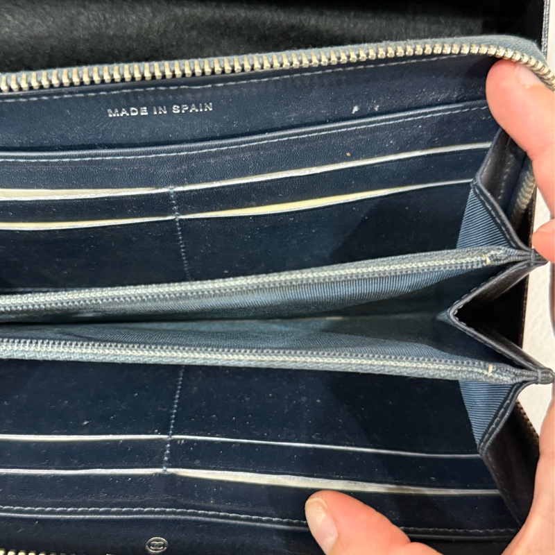 Chanel 2.55 仿舊深藍色長夾-3