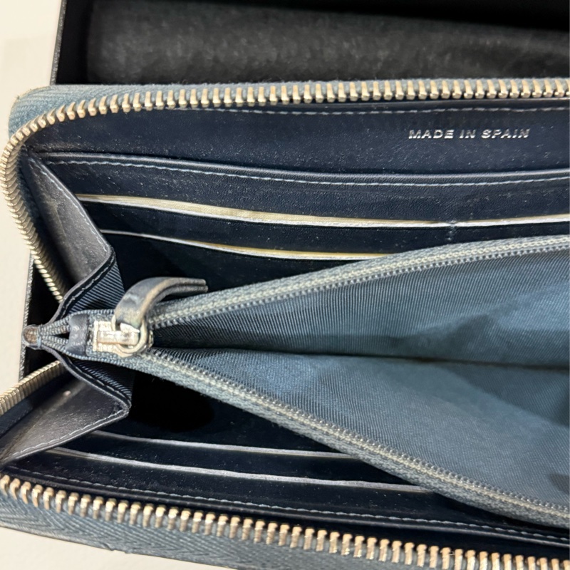 Chanel 2.55 仿舊深藍色長夾-4