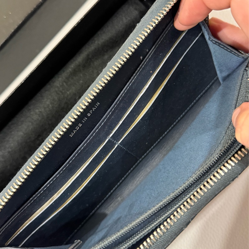 Chanel 2.55 仿舊深藍色長夾-5