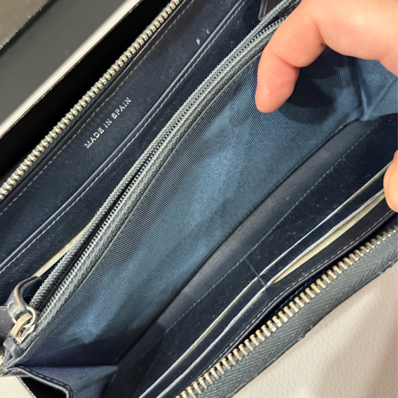 Chanel 2.55 仿舊深藍色長夾-6