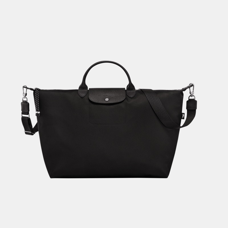 Longchamp LE PLIAGE ENERGY 旅行袋 L 黑色 - 再生帆布-5