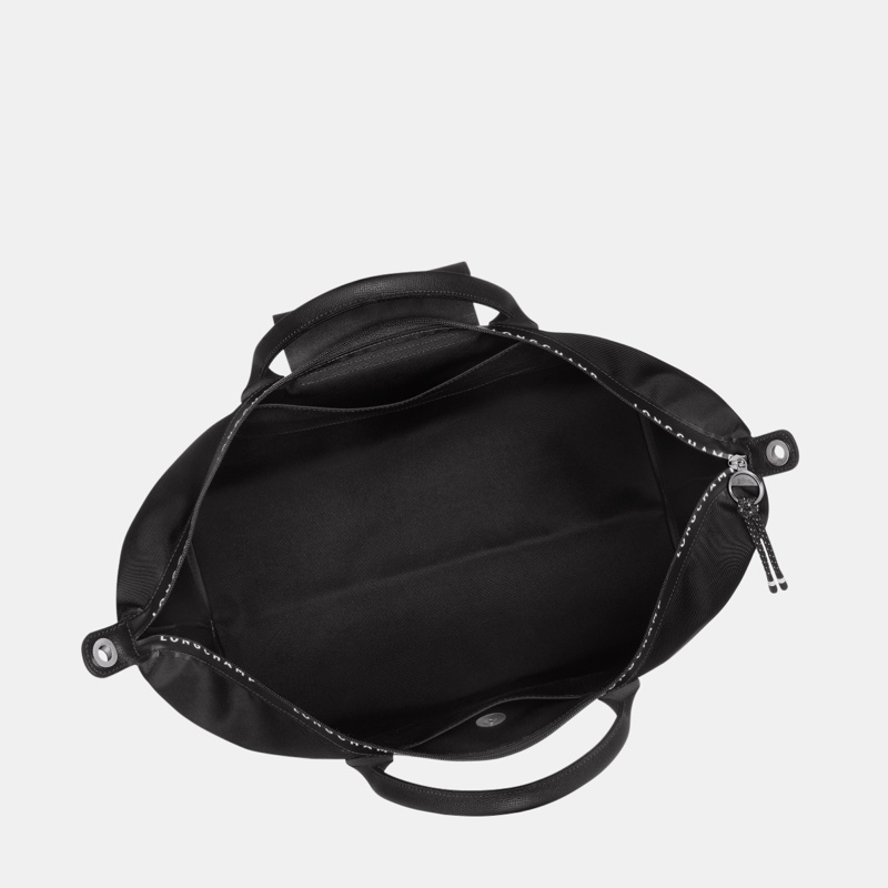 Longchamp LE PLIAGE ENERGY 旅行袋 L 黑色 - 再生帆布-8