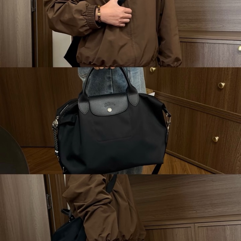 Longchamp LE PLIAGE ENERGY 旅行袋 黑色-7