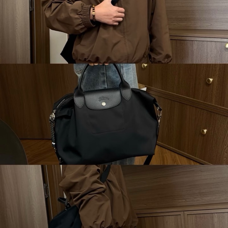 Longchamp LE PLIAGE ENERGY 旅行袋 黑色-13