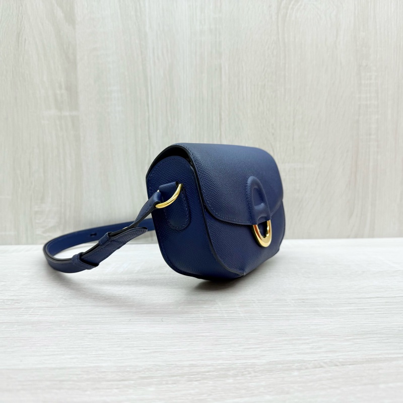 HERMES 73藍寶石epsom皮cherche mini斜背包-3