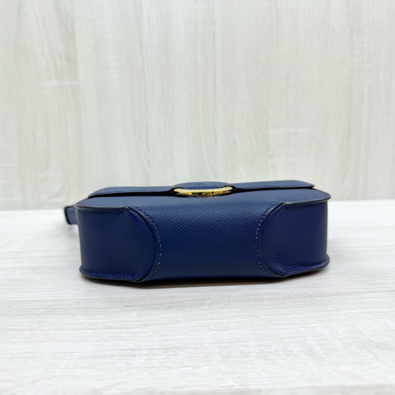 HERMES 73藍寶石epsom皮cherche mini斜背包-4