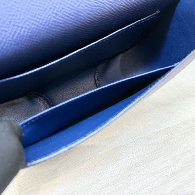 HERMES 73藍寶石epsom皮cherche mini斜背包-14