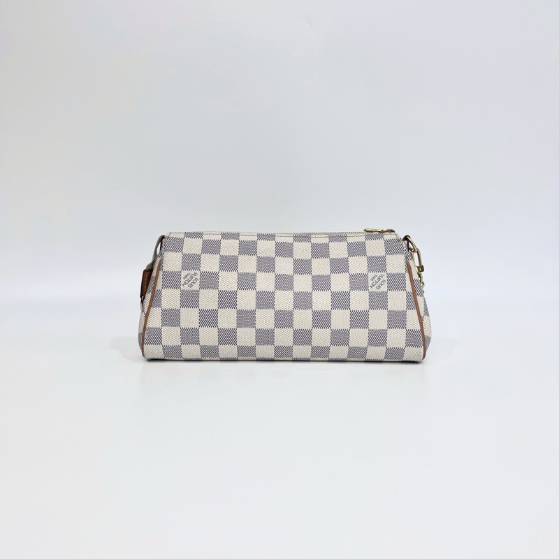 🕯️路易威登EVA白棋盤格LV白色棋盤格Damier Azur Eva鏈條斜背包N55214-9