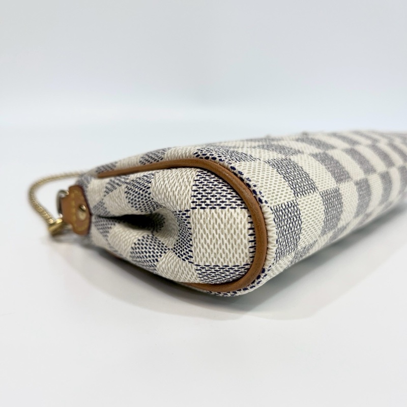 🕯️路易威登EVA白棋盤格LV白色棋盤格Damier Azur Eva鏈條斜背包N55214-12