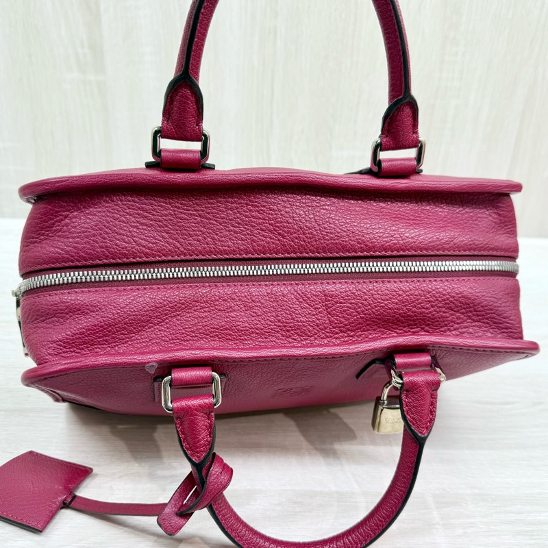 Loewe紅色牛皮Amazona手提小號-8