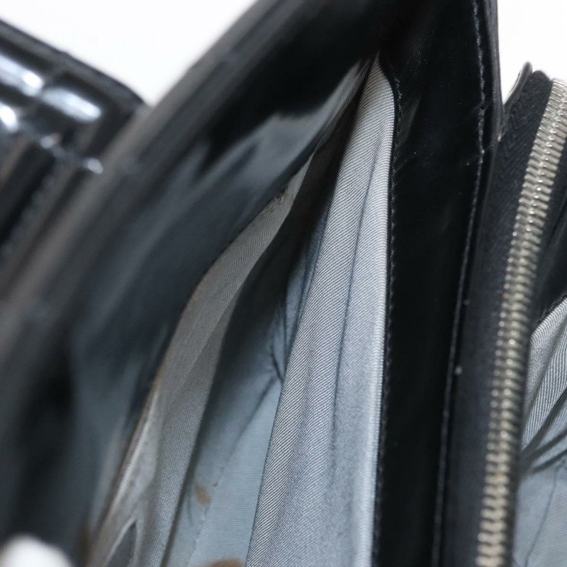 【日本直送】香奈兒 Boy Chanel 鏈條肩背包 皮革 黑色 銀色 CC Auth bs31910-19