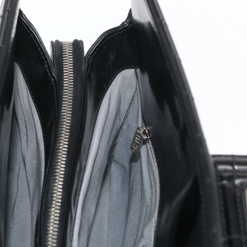 【日本直送】香奈兒 Boy Chanel 鏈條肩背包 皮革 黑色 銀色 CC Auth bs31910-20