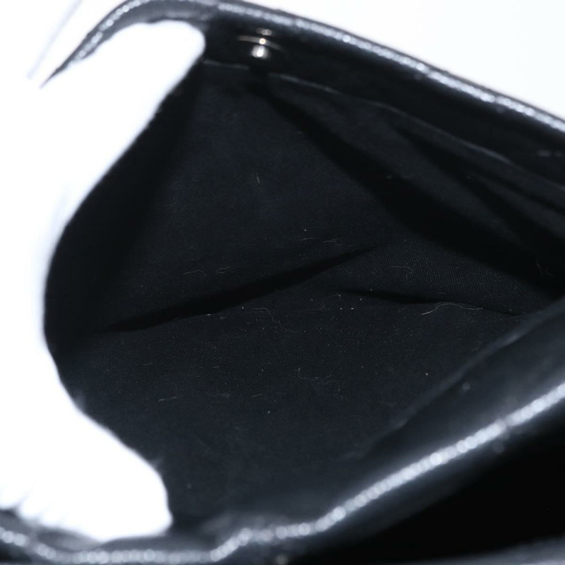 【日本直送】香奈兒 (CHANEL) 菱格紋鏈條肩背包，魚子醬紋皮革，黑色，銀色雙C標誌，正品編號 156514V-23