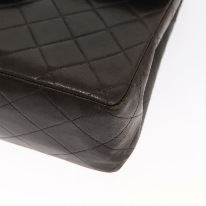 【日本直送】香奈兒 Matelasse 34 鏈條肩背包，羊皮材質，黑色，金色雙C標誌，正品編號 158867SAV-15