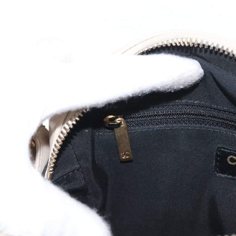 【日本直送】香奈兒 Bicolore 鏈條肩背包，米色皮革，金色 CC 標誌，正品 BA9466SAV-28