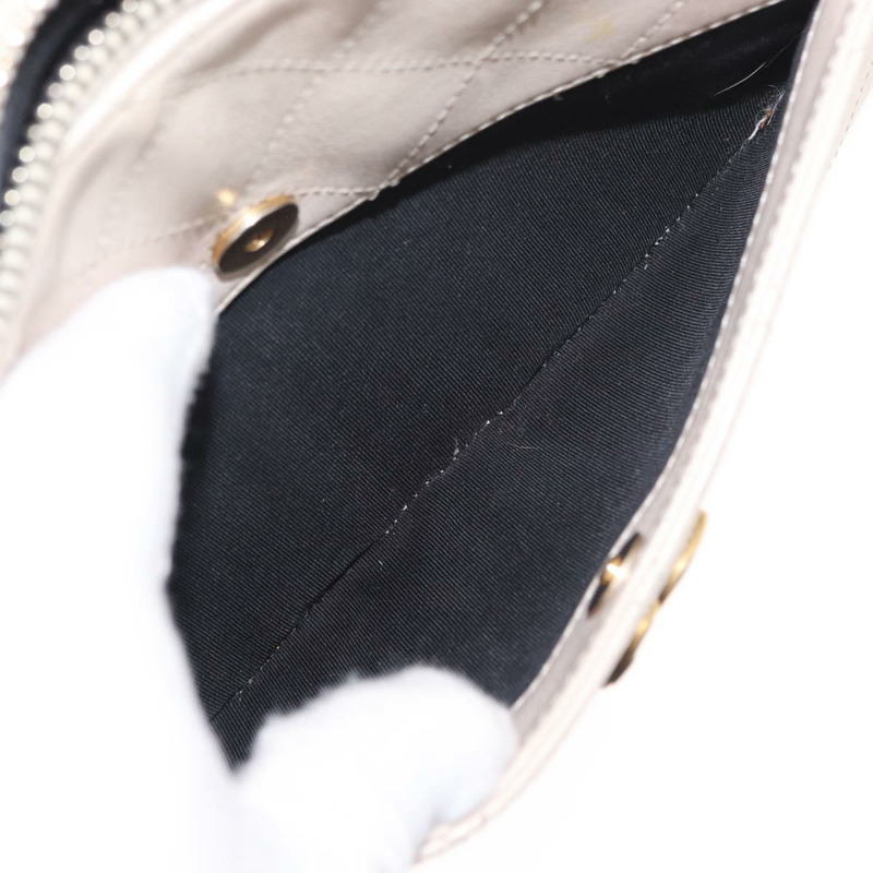 【日本直送】香奈兒 Bicolore 鏈條肩背包，米色皮革，金色 CC 標誌，正品 BA9466SAV-30