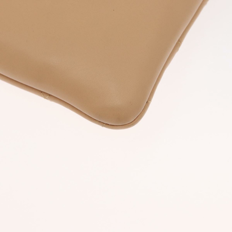 【日本直送】香奈兒 Cambon 系列絎縫托特包,小牛皮,米色,銀色 CC 標誌,正品編號 160890SAV-15