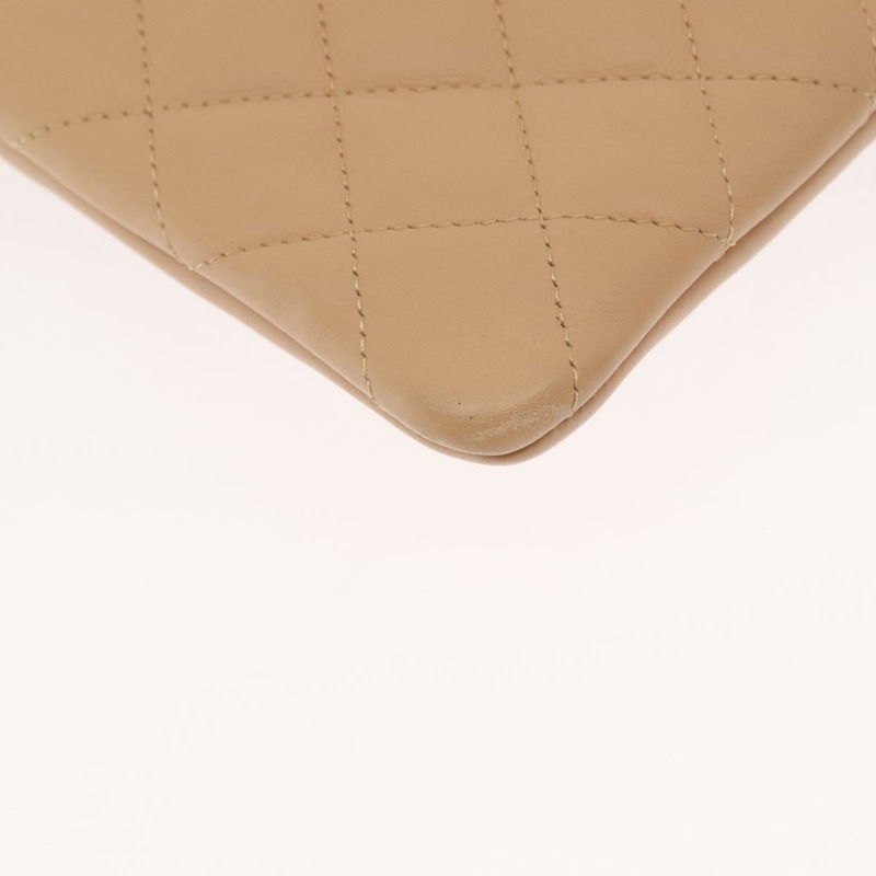 【日本直送】香奈兒 Cambon 系列絎縫托特包,小牛皮,米色,銀色 CC 標誌,正品編號 160890SAV-16