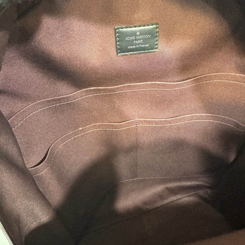 🧳路易威登後背包LV原花JOSH Macassar牛皮滾邊雙拉鍊後背包M41530-17