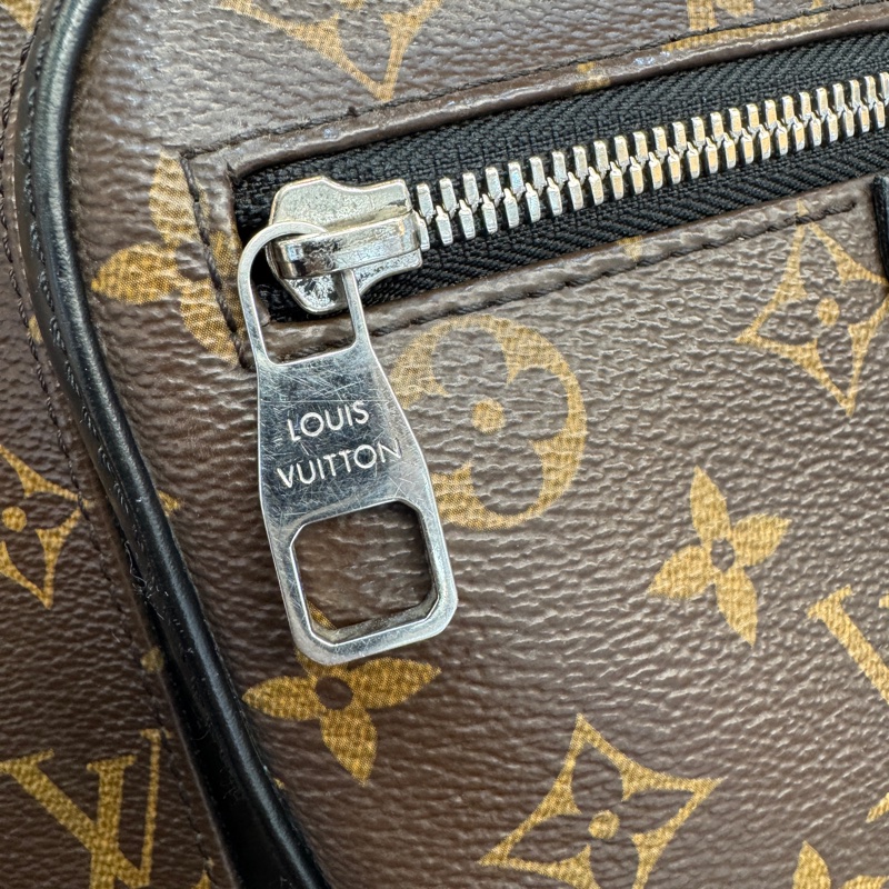 🧳路易威登後背包LV原花JOSH Macassar牛皮滾邊雙拉鍊後背包M41530-22