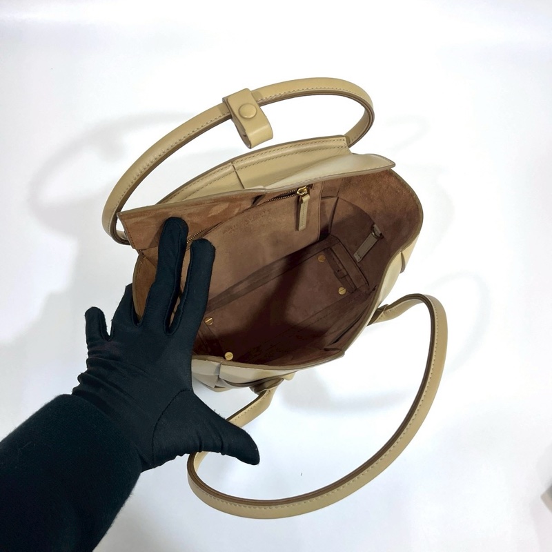 BV芥末黃小牛皮大編織ARCO 29手提側背包-11