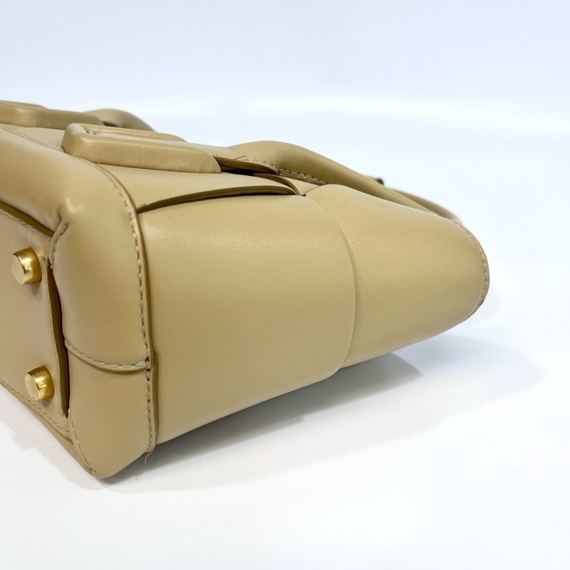 BV芥末黃小牛皮大編織ARCO 29手提側背包-17